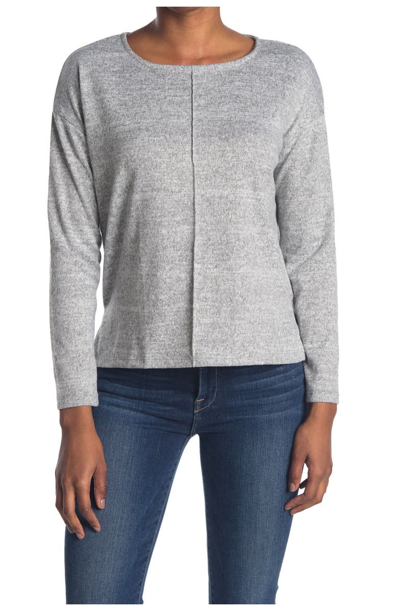 Cotton Emporium Seam Front Cozy Crew Neck Sweater, Main, color,