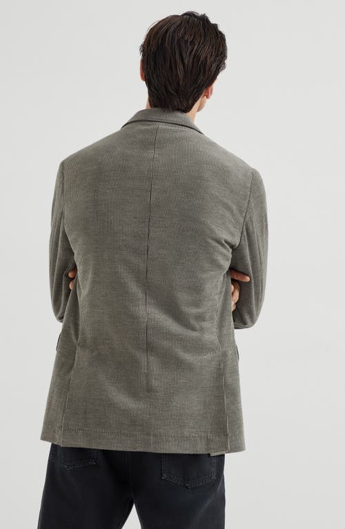 Brunello Cucinelli Corduroy Blazer In Gray