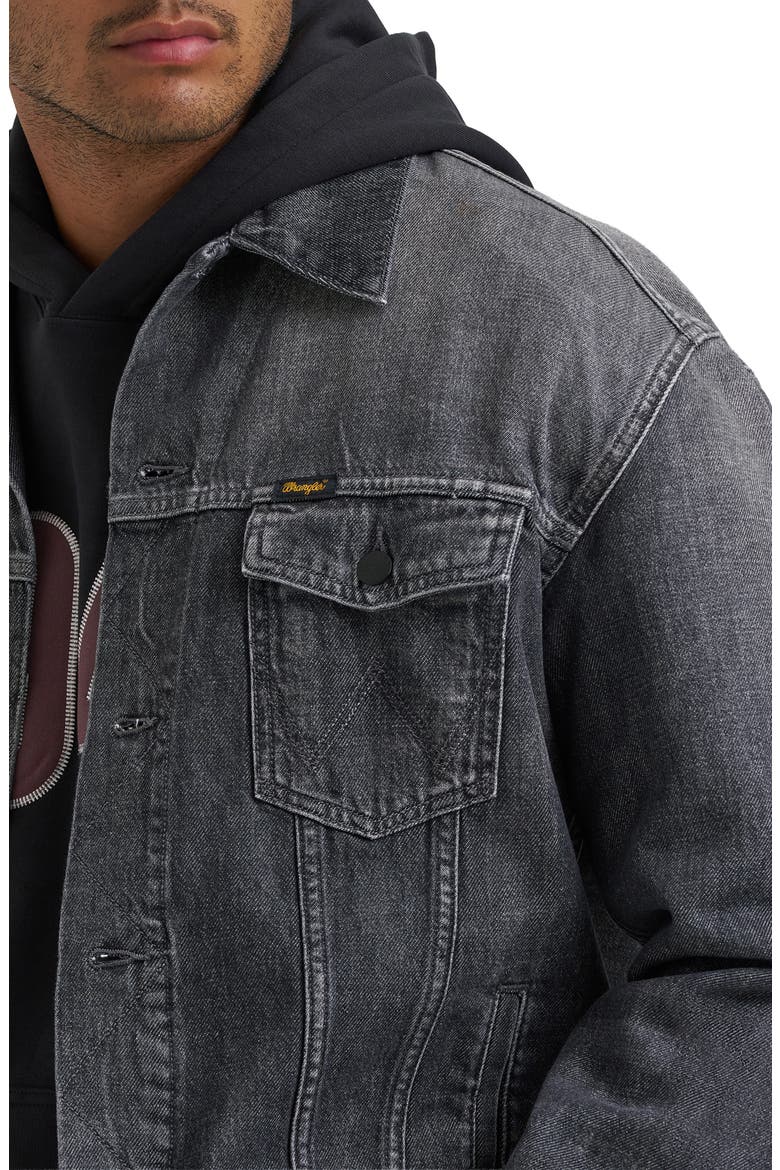 Cotton Denim Jacket, Alternate, color, SMOKY GRANITE