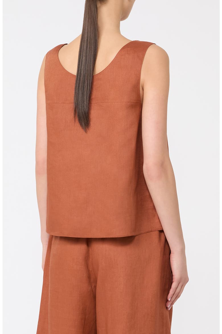 Dorico Linen Canvas Top, Alternate, color, RUST