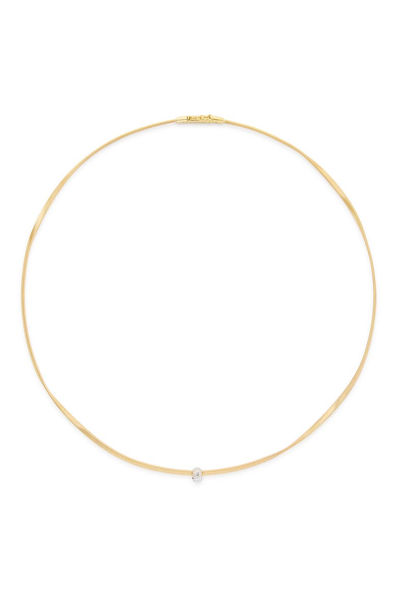 Marrakech Diamond Coil Necklace, Main, color, 18K YELLOW/WHITE GOLD