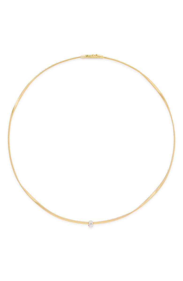 Marco Bicego Marrakech Diamond Coil Necklace, Main, color, 18K Yellow/White Gold
