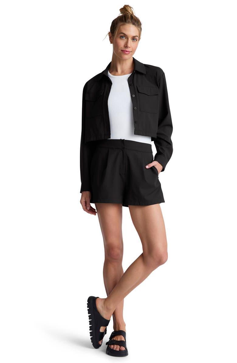 Beyond Yoga Midtown Crop Jacket, Alternate, color, Black