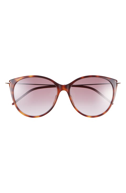 58mm Cat Eye Sunglasses