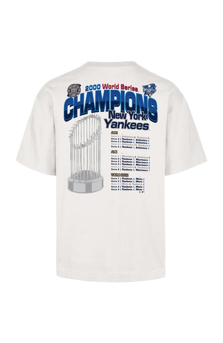 '47 Men's '47 Cream New York Yankees 2000 World Series Champions Showcase MVP Foundation T-Shirt, Alternate, color, Cream