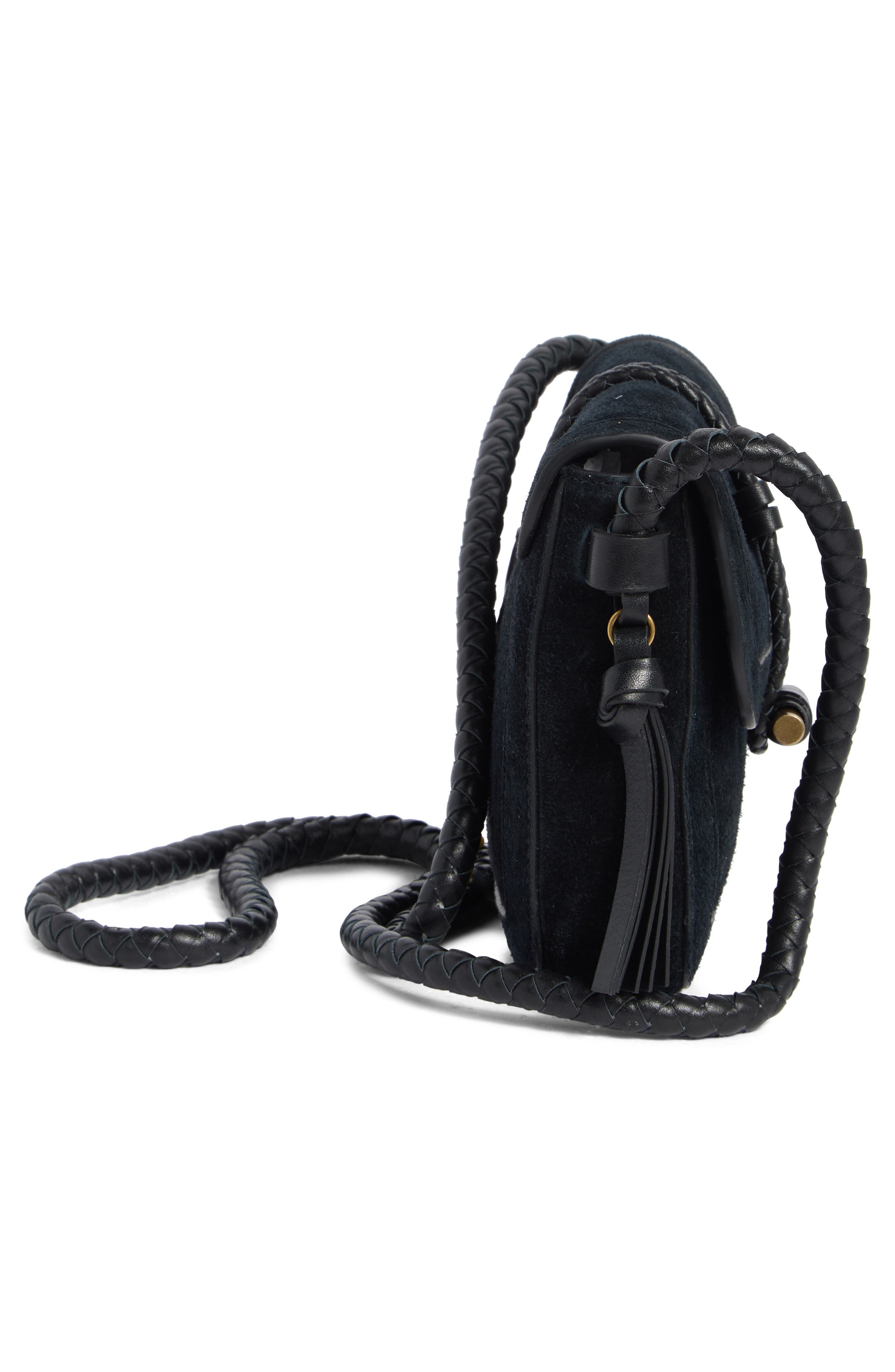 Isabel Marant Vigo Flap Suede Crossbody Bag, Alternate, color, 