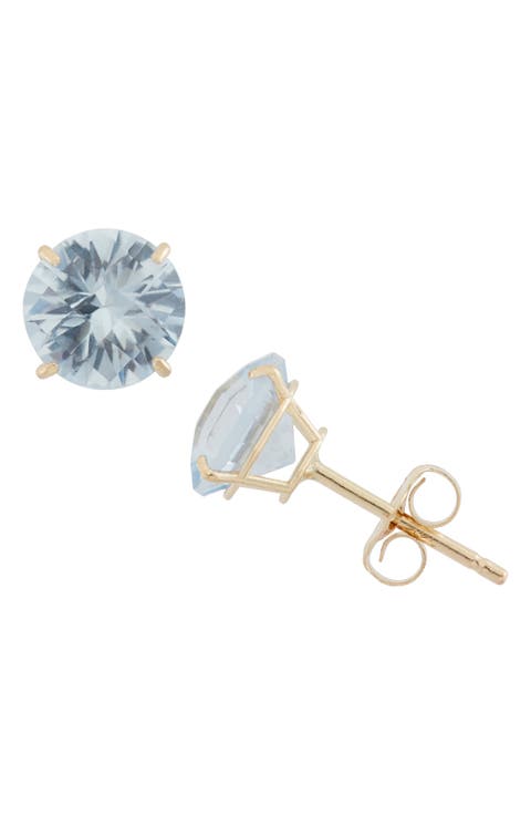 Amethyst Stud Earrings