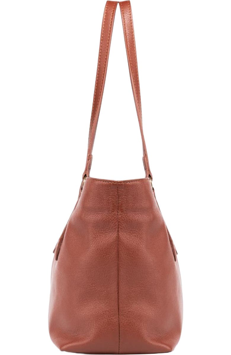 Deux Mains Mid Tote, Alternate, color, Mahogany
