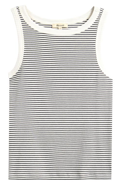 Madewell Essential High-neck Tank In Supima Rib Lighthouse In Lighthouse