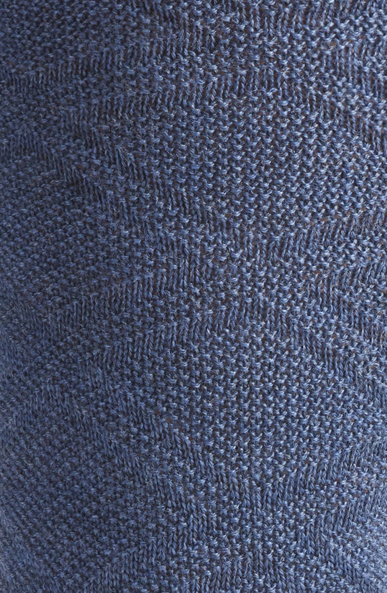 Canali Diamond Jacquard Wool Blend Dress Socks, Alternate, color, Blue