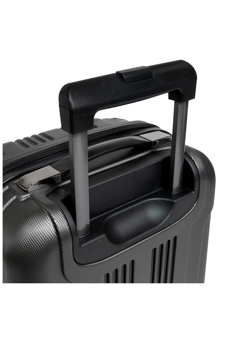 Out of Bounds Lightweight Hardside 4-Wheel Spinner Carry-On Luggage, Alternate, color, CHARCOAL