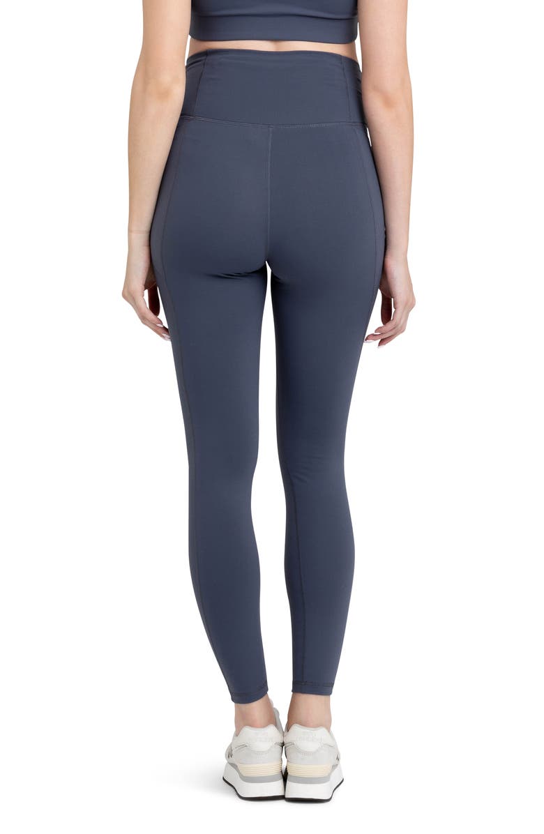 Ripe Maternity Tempo Stretch Nylon Pocket Maternity Leggings, Alternate, color, Blue Steel