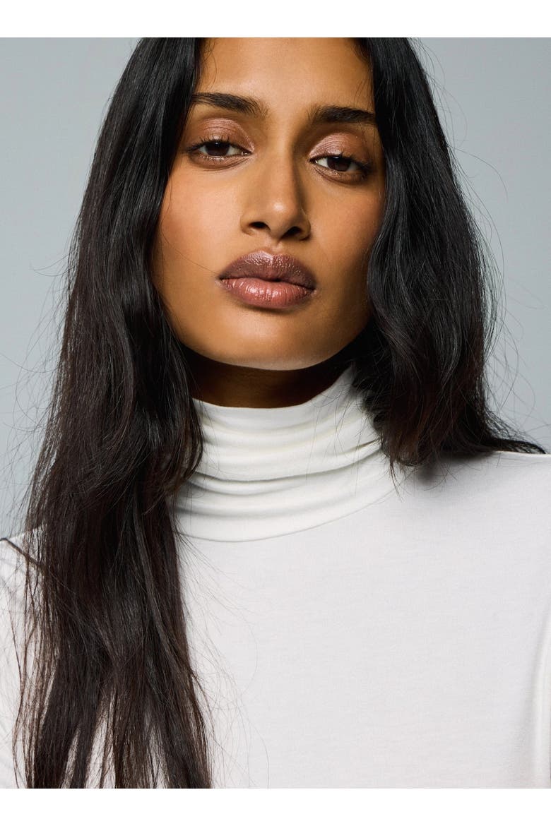 Soft Touch Long Sleeve Turtleneck, Alternate, color, BLANC