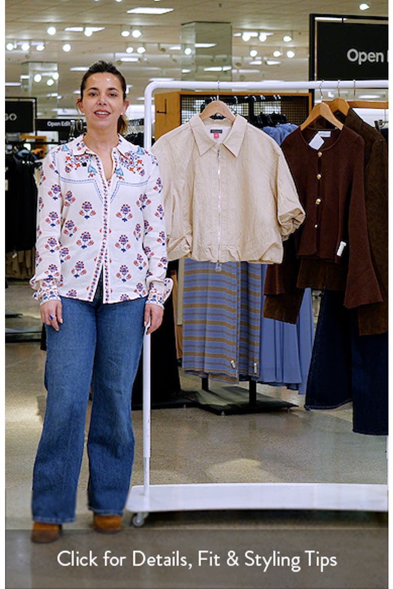 Stripe Crop Bubble Jacket video