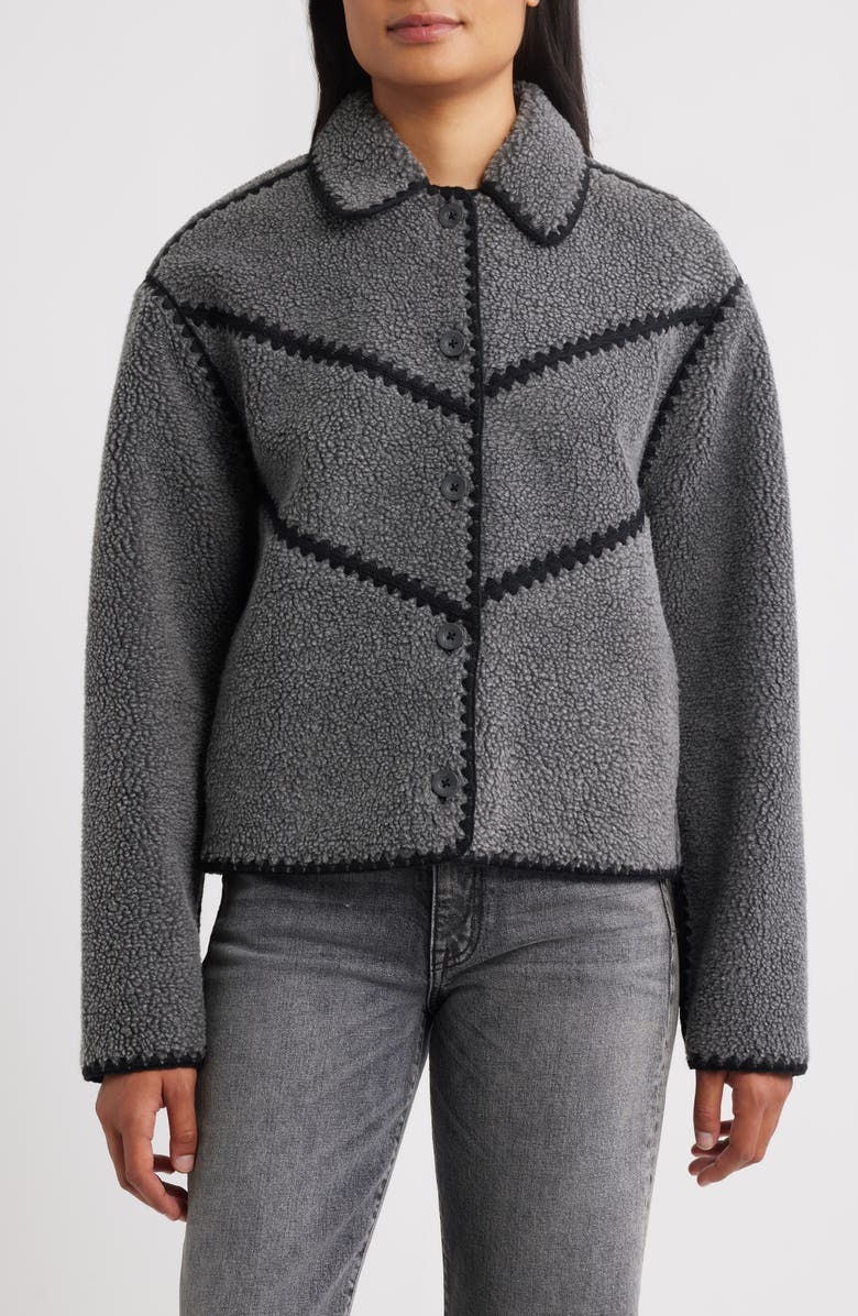 UGG<sup>®</sup> Ellison Whipstitch Detail Jacket, Main, color, Chhe