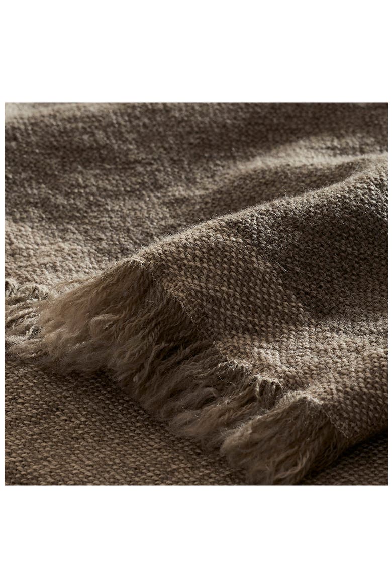 Lave Wool Throw Blanket, Alternate, color, WALNUT/ TWIG