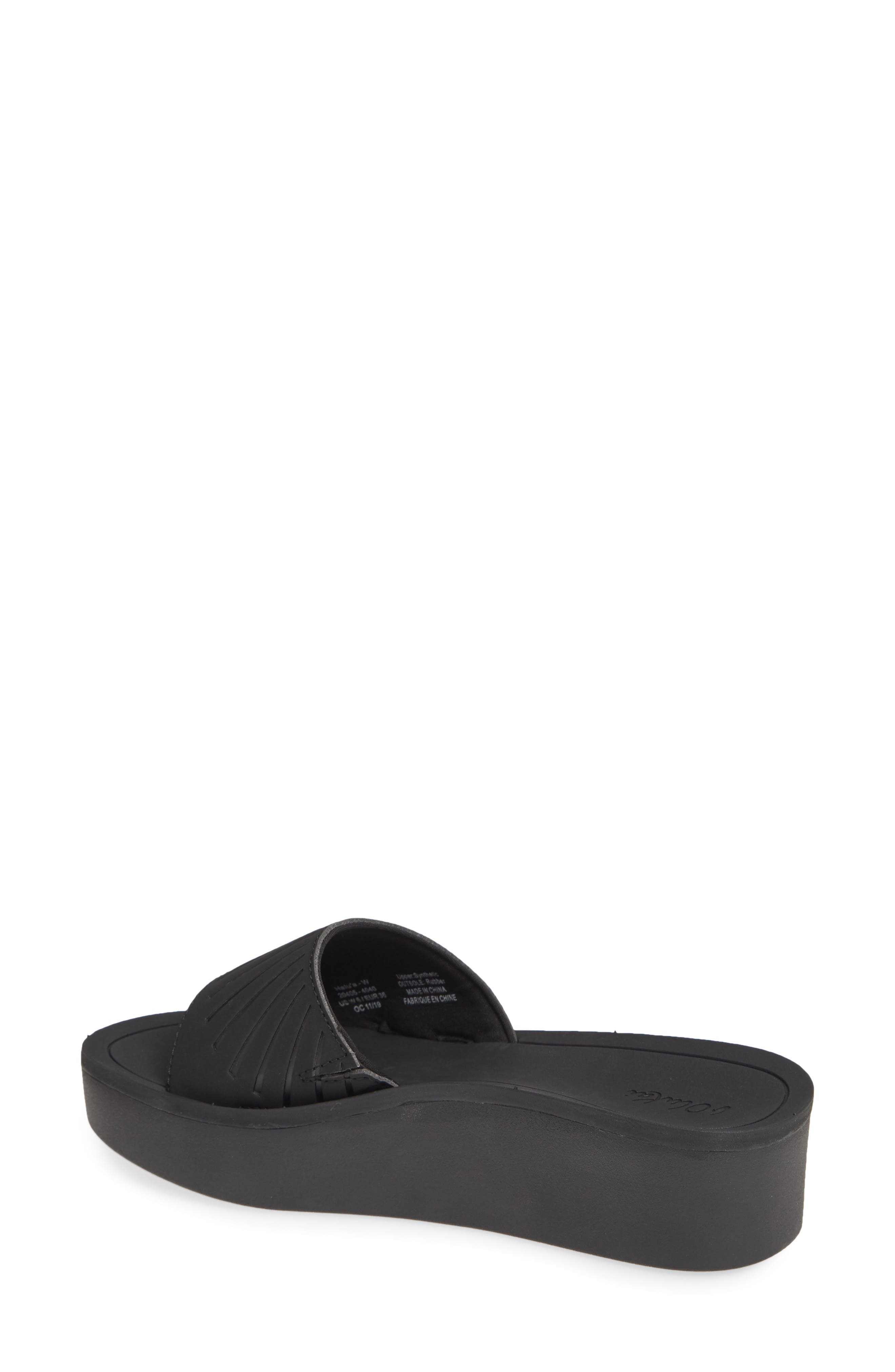 OluKai Halua Platform Wedge Sandal, Alternate, color, 