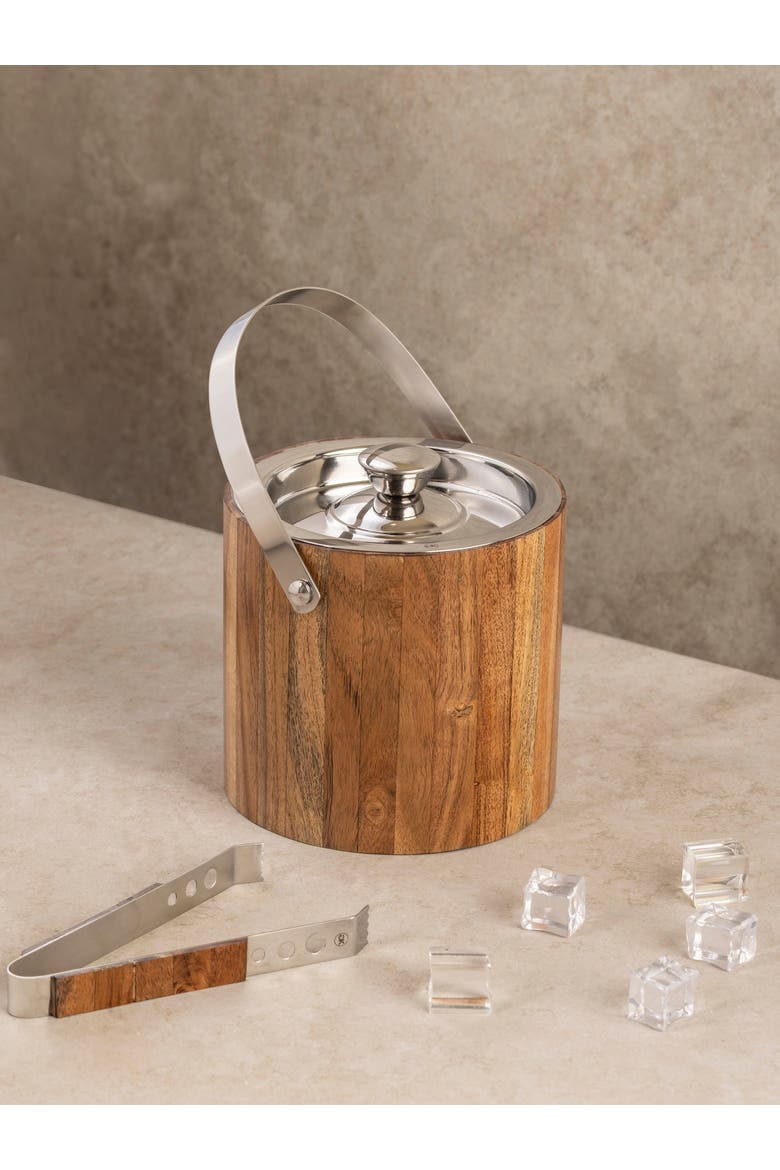 Chicago Ice Bucket, Main, color, Brown & Silver
