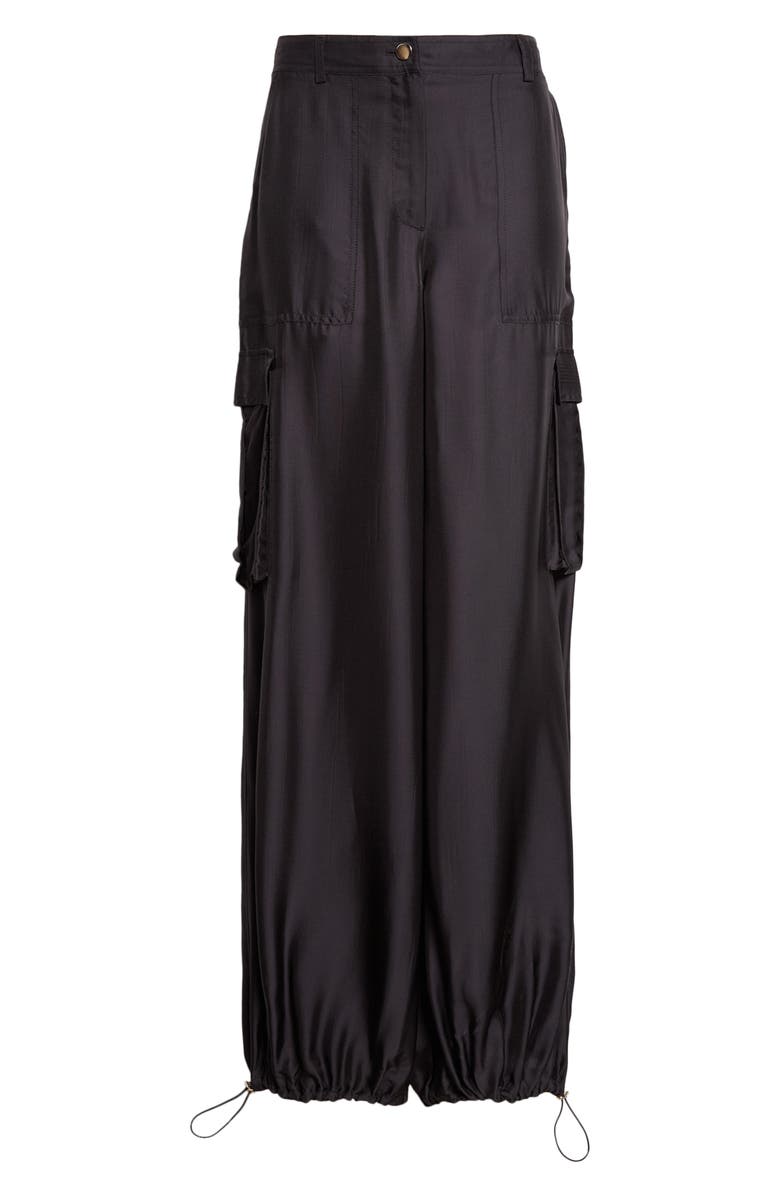 Toccin James Wide Leg Cargo Pants, Alternate, color, Jet