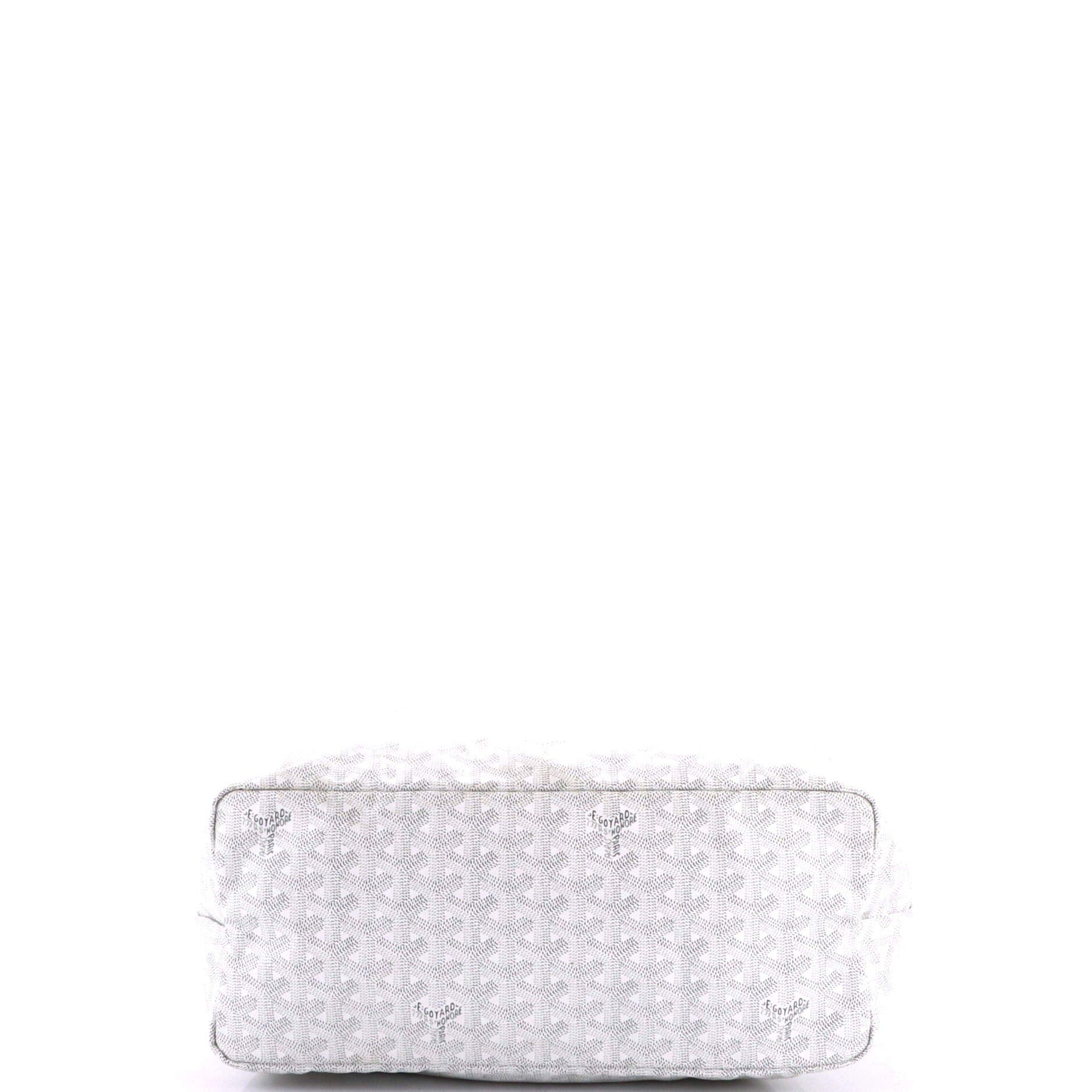 Pre-Owned Goyard Saint Louis Tote Coated Canvas PM, Alternate, color, White