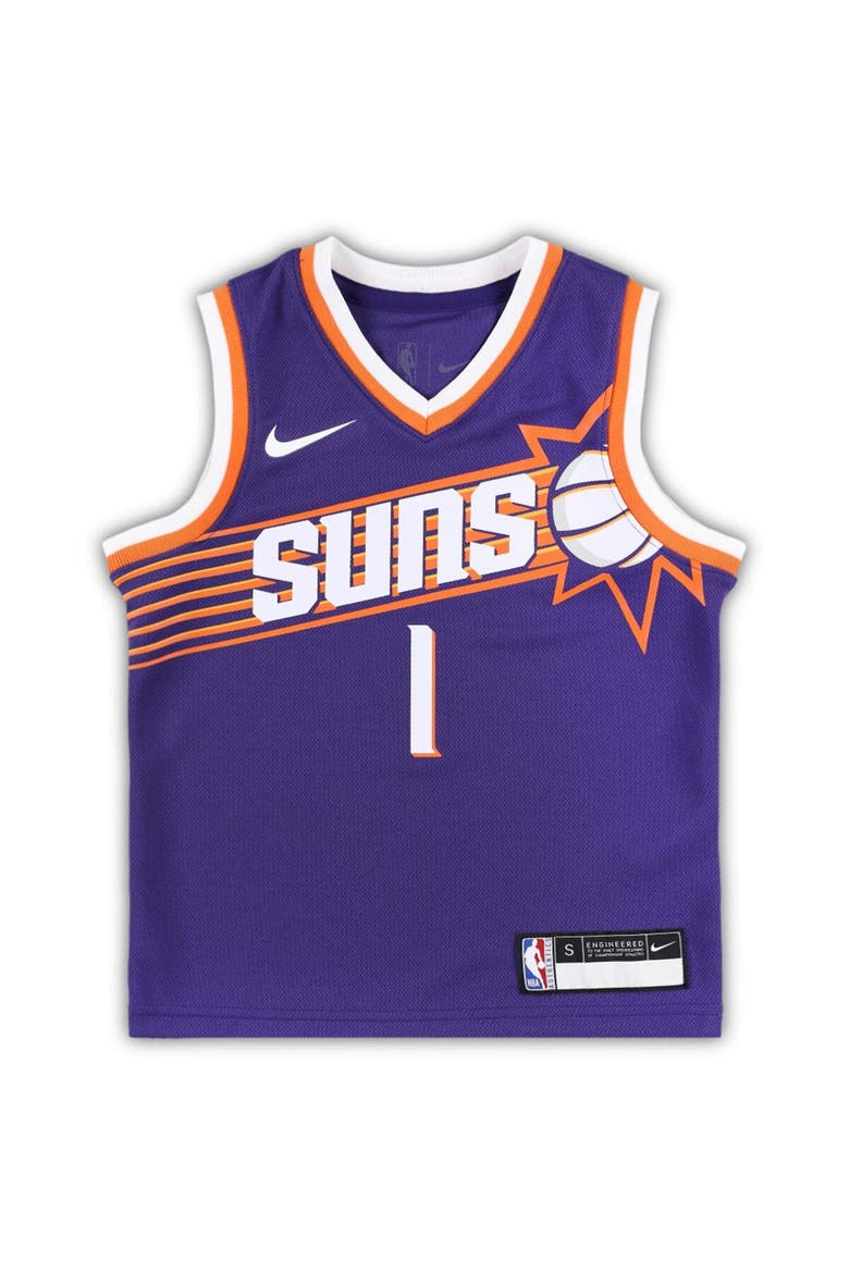 Preschool Nike Devin Booker Purple Phoenix Suns Swingman Player Jersey - Icon Edition, Alternate, color, Purple