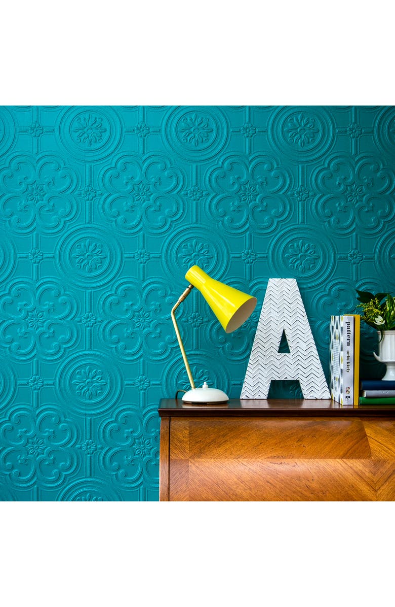 Wallpops Egon Paintable Textured Vinyl Peel & Stick Wallpaper, Alternate, color, 