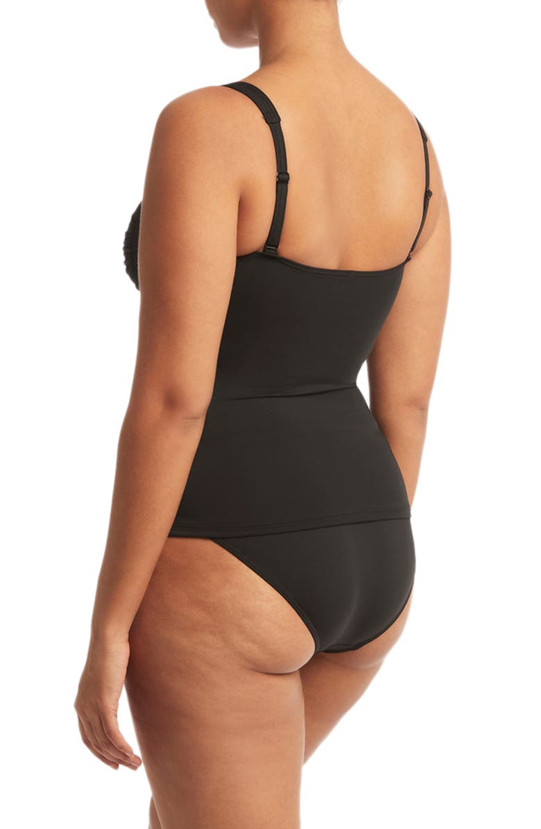 Sea Level Twist Front Multifit Tankini Top, Alternate, color,
