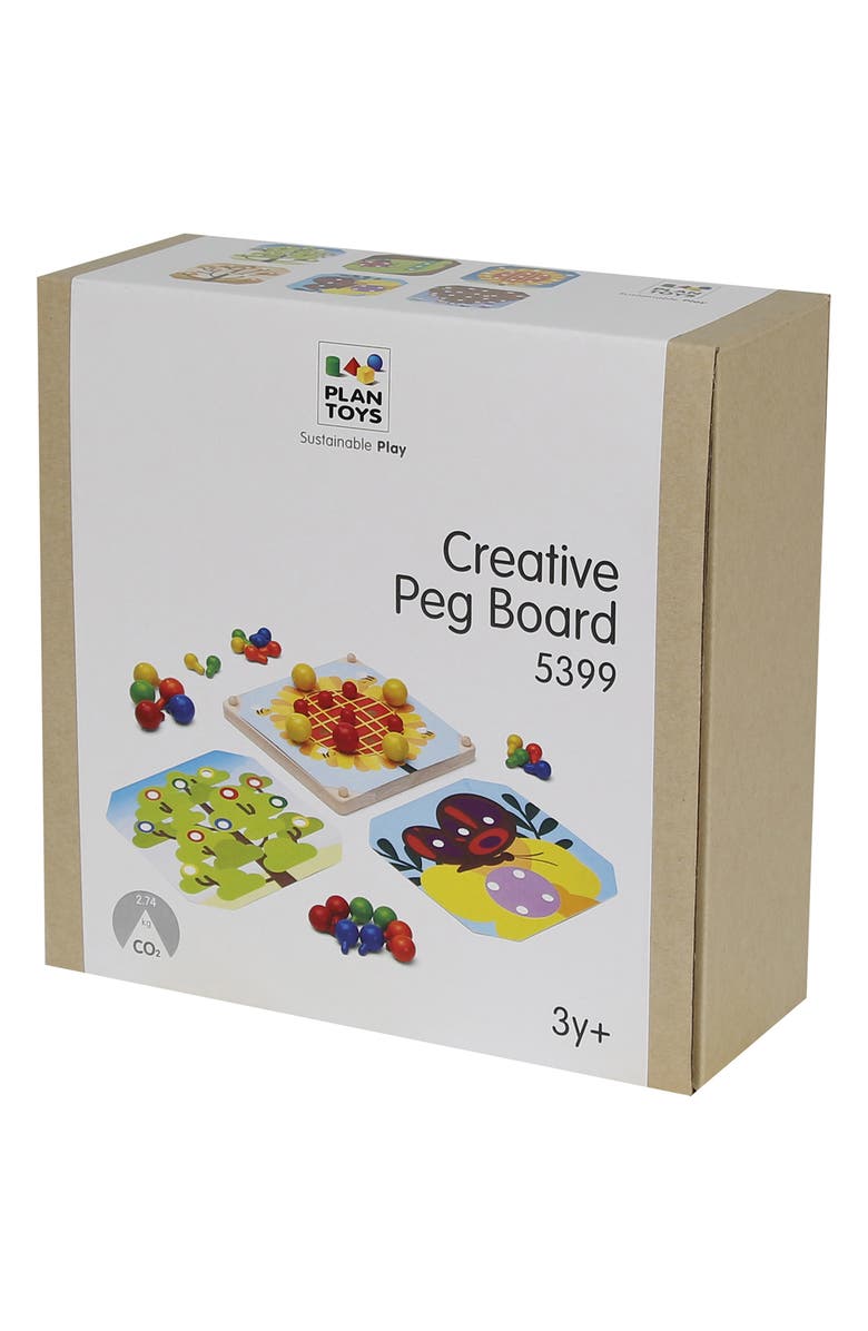 PlanToys<sup>®</sup> Creative Peg Board Set, Alternate, color, Assorted