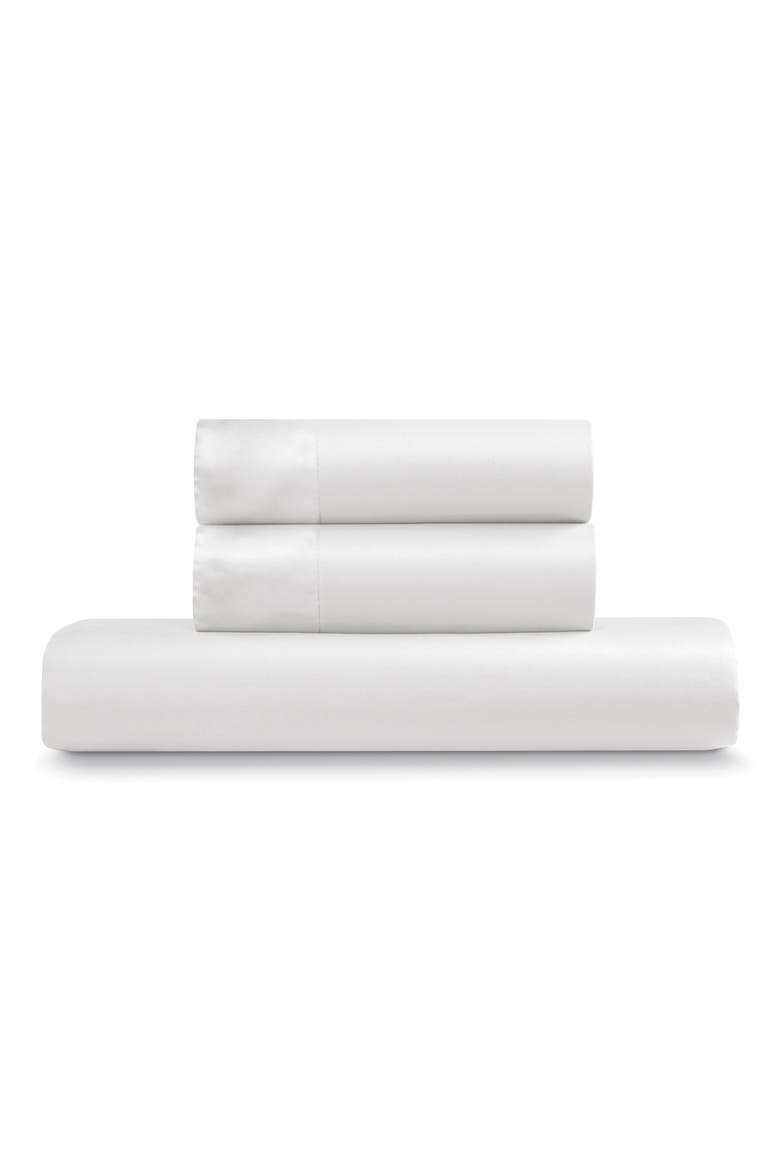 500 Thread Count Cotton Duvet Cover & Sham Set, Main, color, WHITE