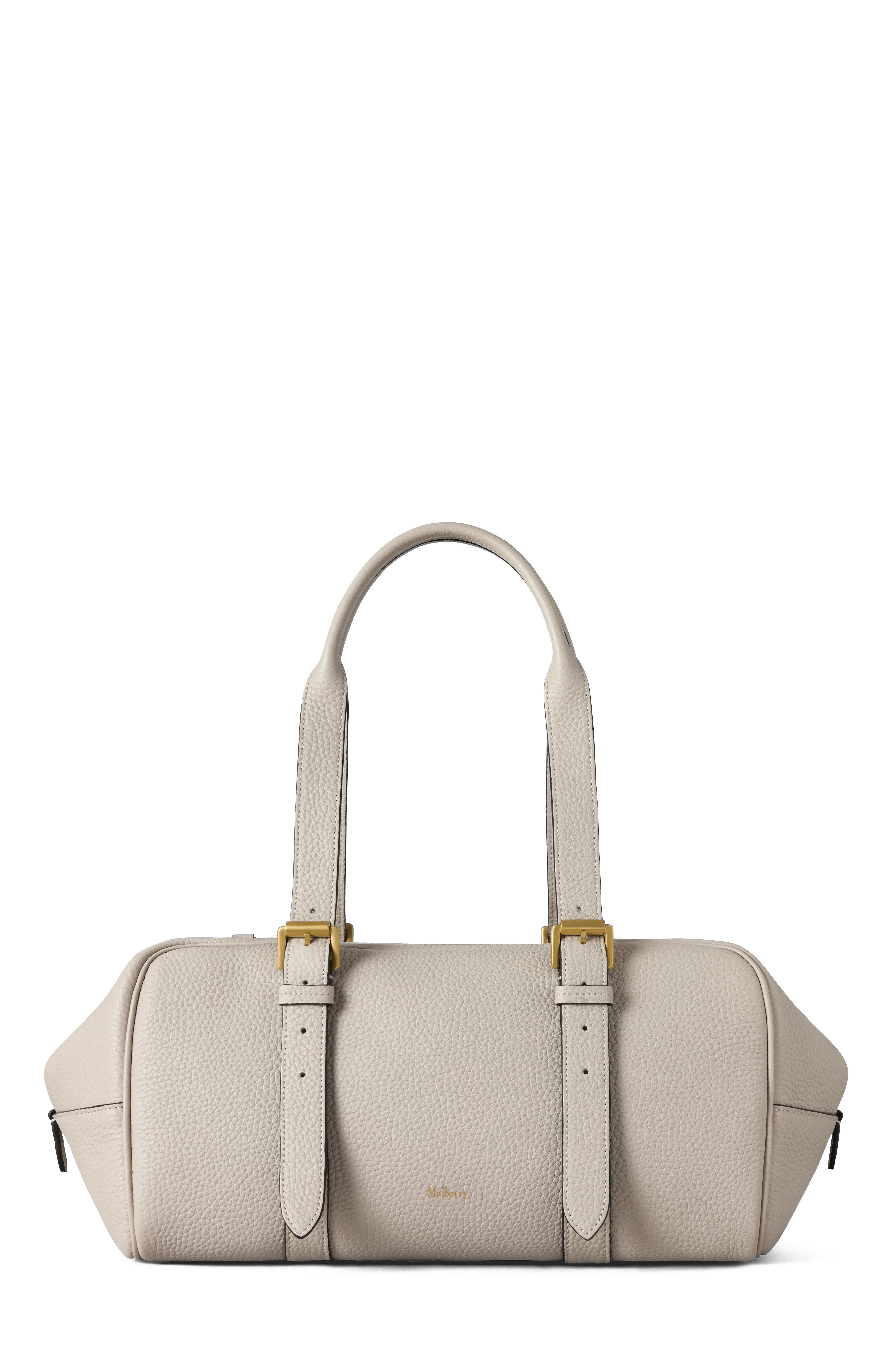Mulberry Boston Shoulder Bag, Alternate, color, Chalk