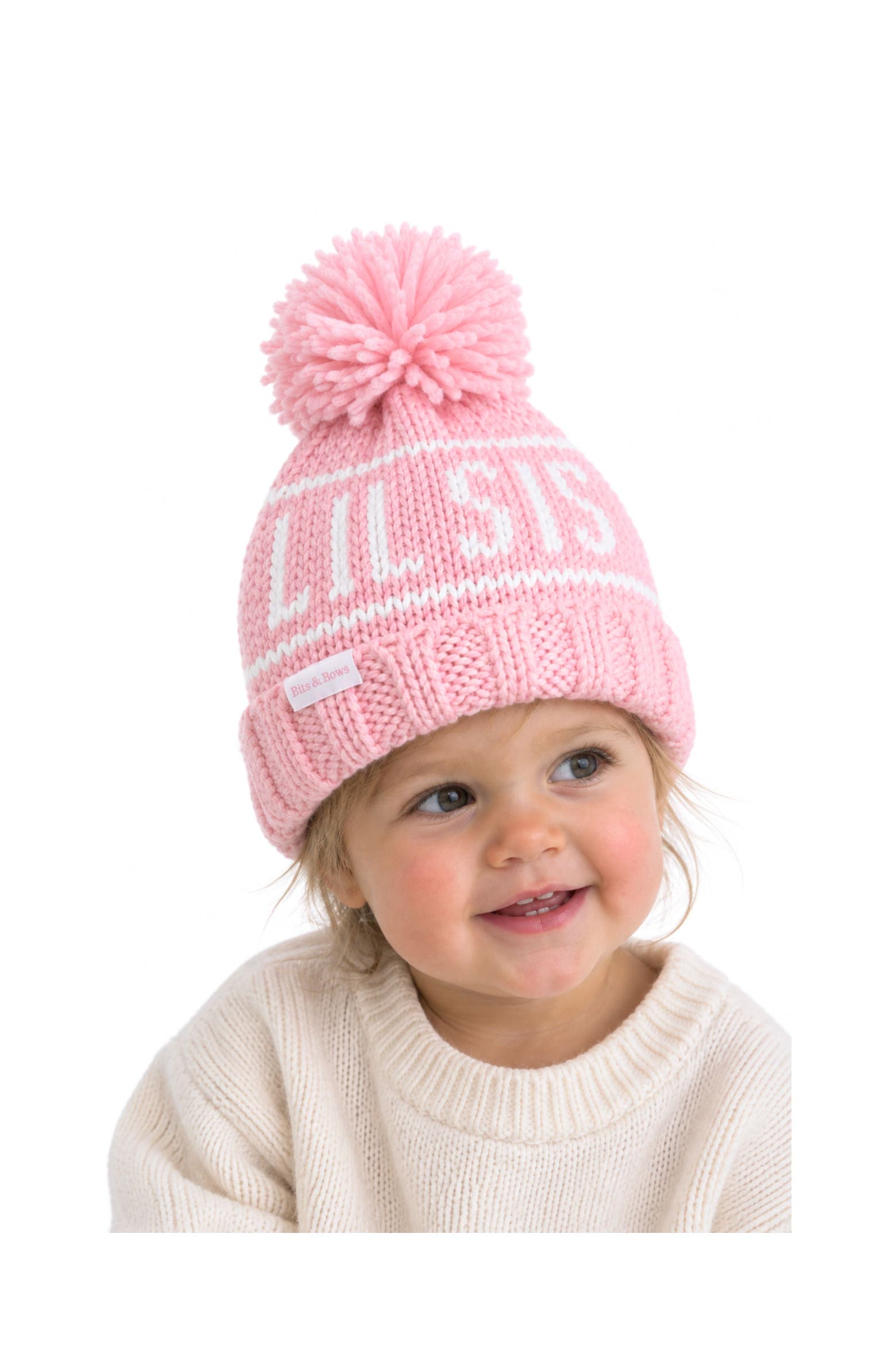 Bobble Bits & Bows Lil Sis Bobble Hat (toddler) | Nordstrom