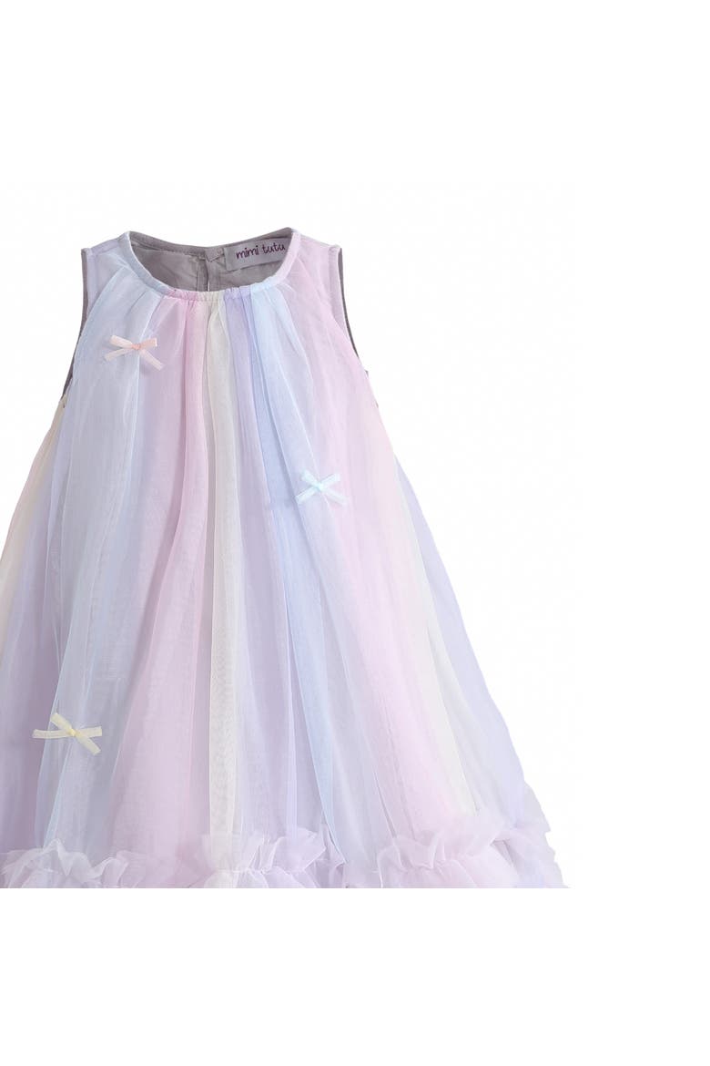 Marcella Pastel Bow Ruffle Dress, Alternate, color, Purple