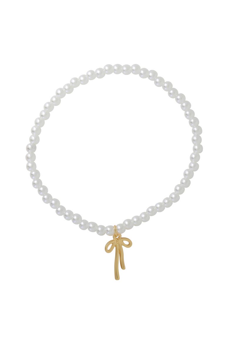 Stackable Beaded and Charm Bracelets for Women 5-Piece Set, Alternate, color, Gold-Tone