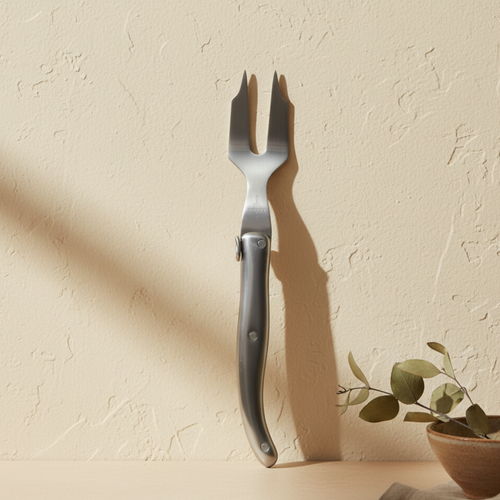 Laguiole Mini Cheese Fork In Silver