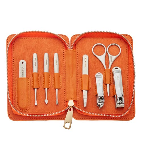 Breed Katana 8 Piece Surgical Steel Groom Kit In Orange