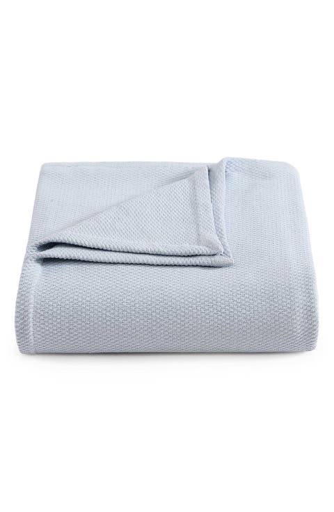 Cotton Piqué Throw Blanket