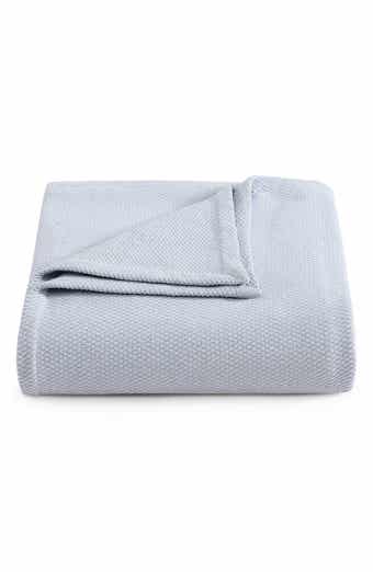SOLID COTTON PIQUE BLANKET