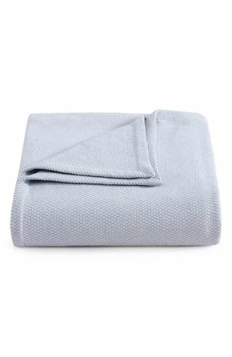 SOLID COTTON PIQUE BLANKET