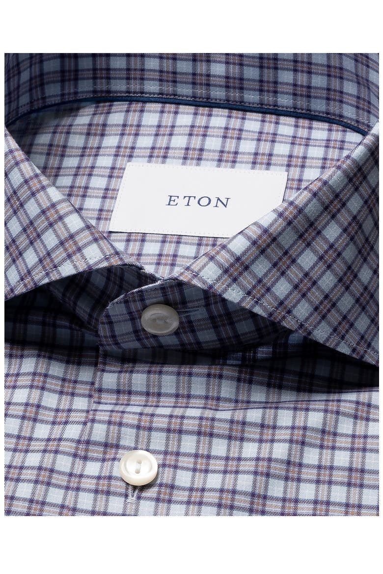 Contemporary Fit Check Shirt, Alternate, color, MEDIUM PURPLE
