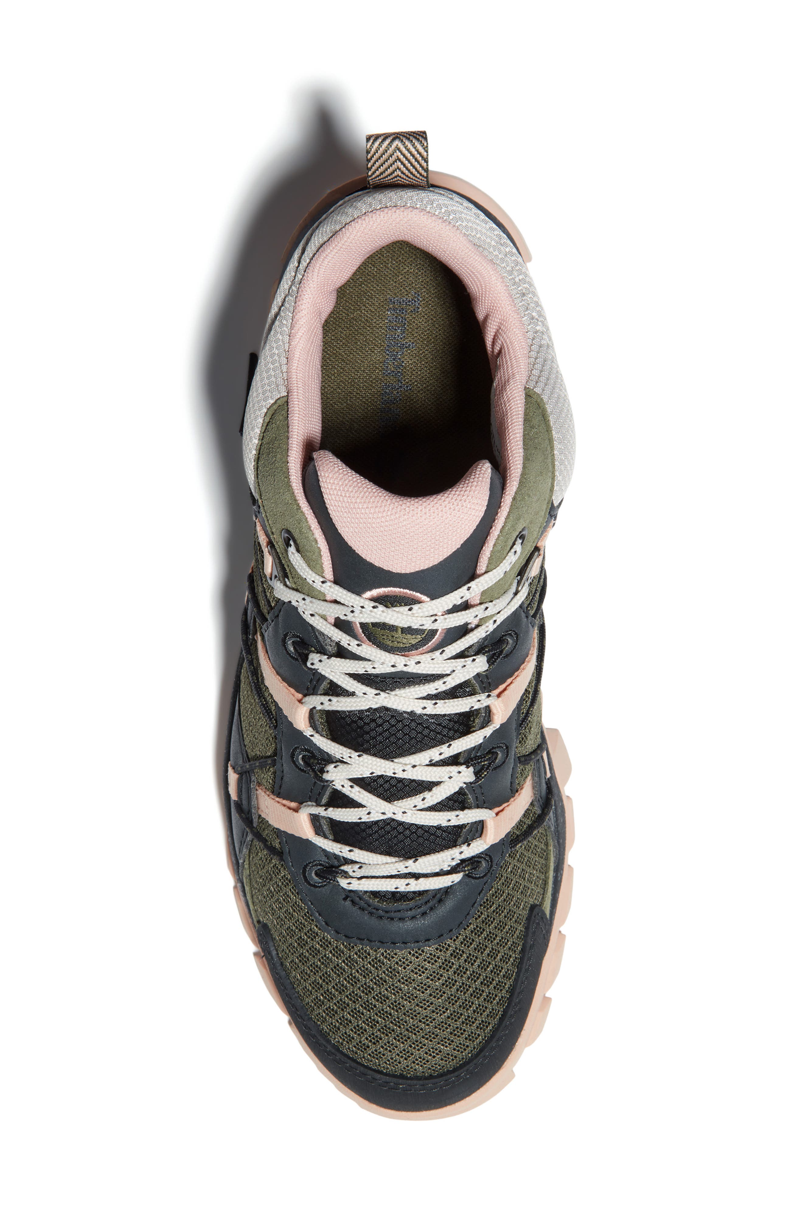 Garrison Waterproof Hiking Boot, Alternate, color, DARK GREEN MESH