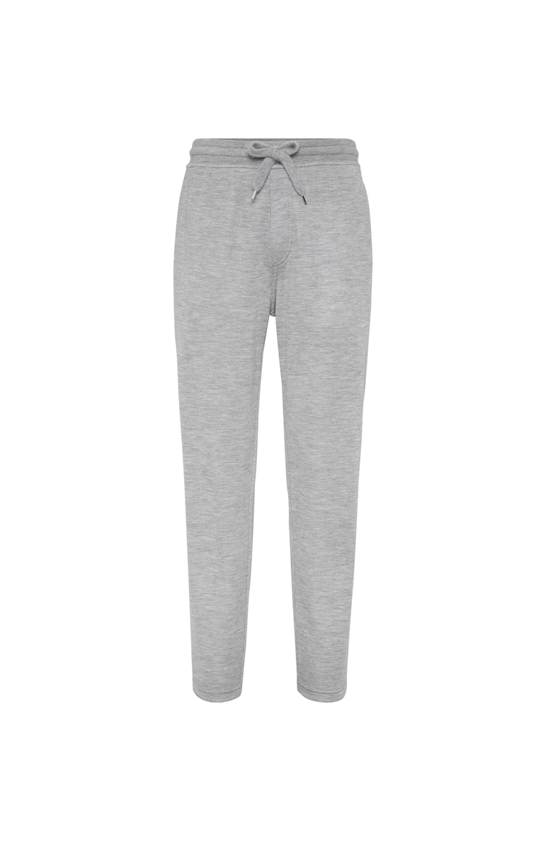 Brunello Cucinelli French terry trousers, Main, color, Grey