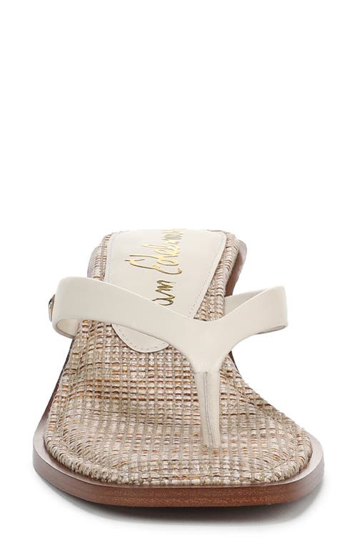 Sam Edelman Dollie Kitten-heel Thong Sandals In Modern Ivory