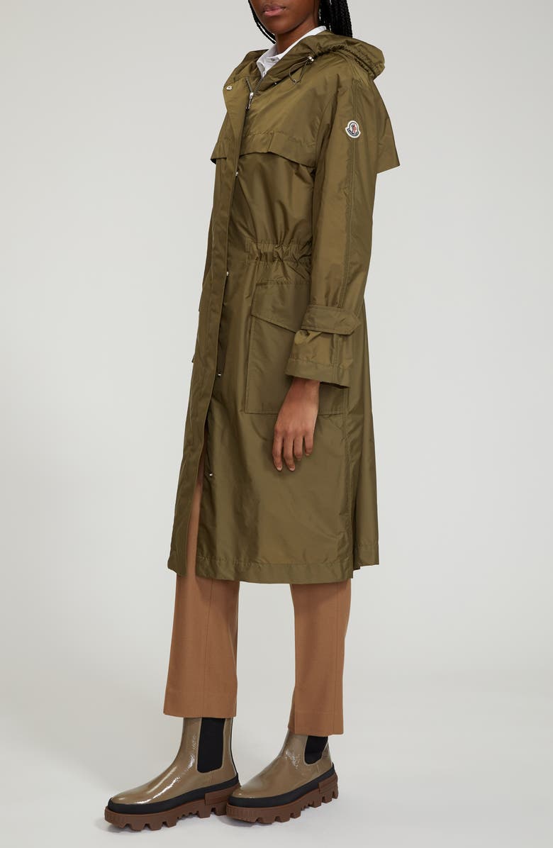 Moncler Hiengu Nylon Hooded Rain Coat, Alternate, color, 