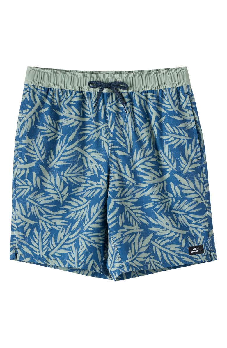 O'Neill Kids' Hermosa Swim Trunks, Main, color, Seagrass