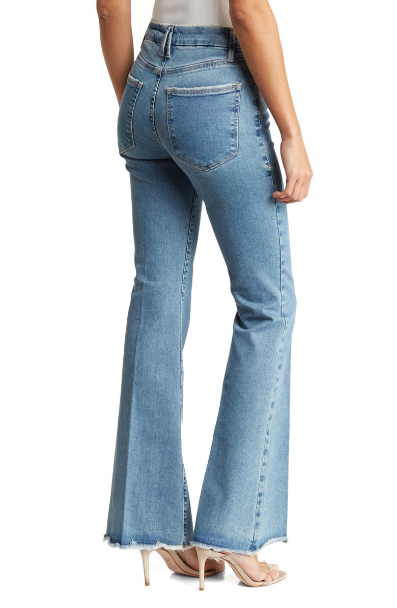 Good American Good Flare Raw Hem Jeans | Nordstromrack