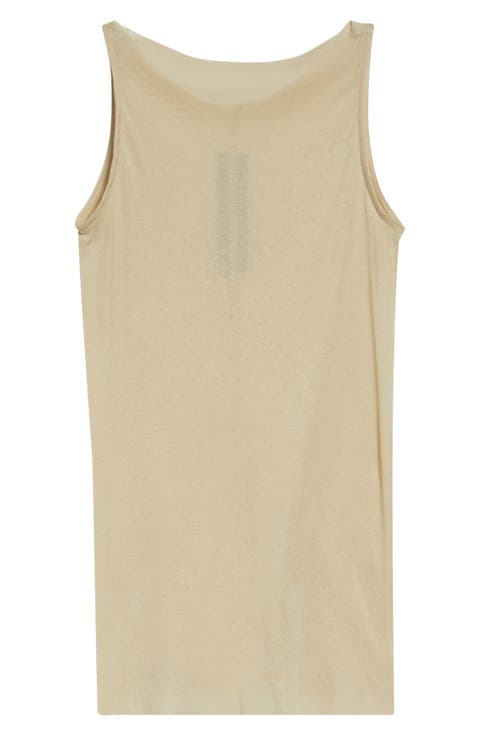 Raw Edge Cotton Tank