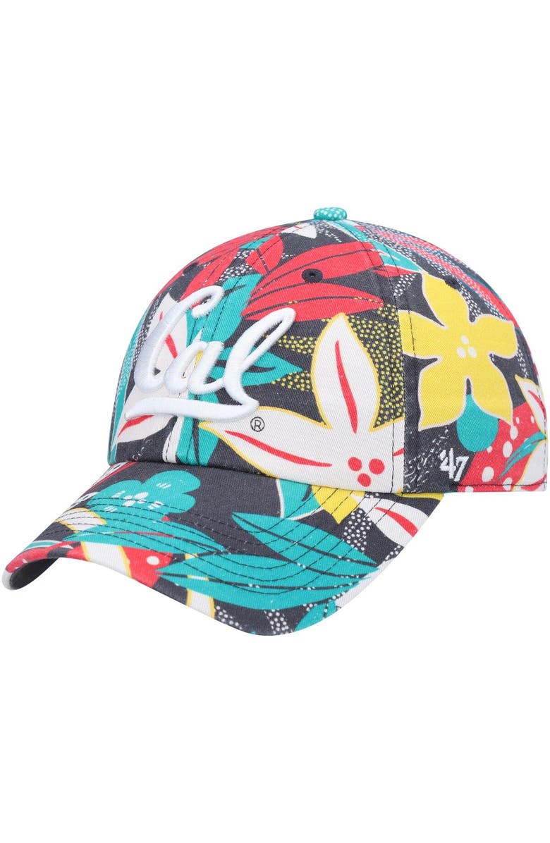 '47 Women's '47 Charcoal Cal Bears Plumeria Clean Up Adjustable Hat, Main, color, 