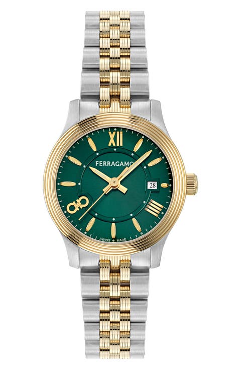 Duo Two-Tone Bracelet Watch, 28mm