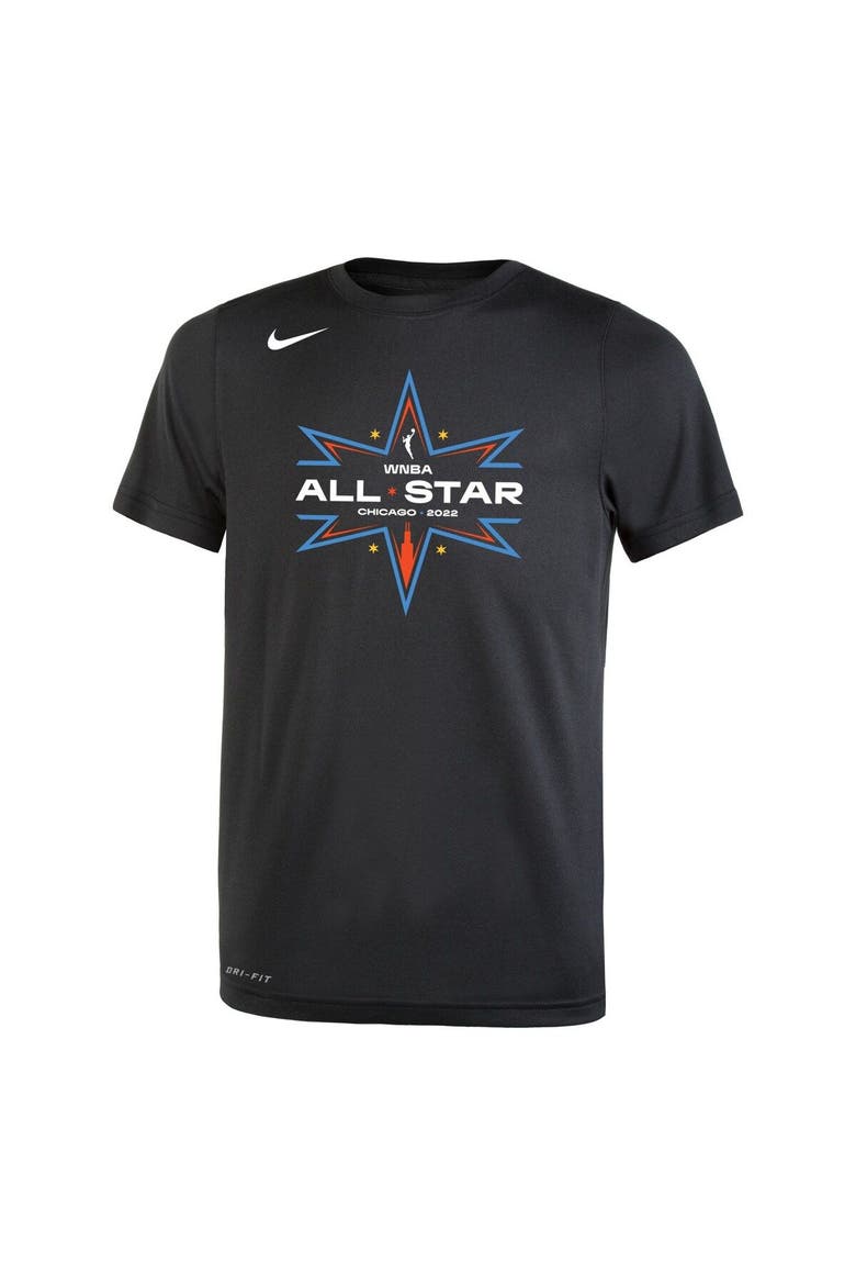 Youth Nike Black 2022 WNBA All-Star Game Logo Legend Performance T-Shirt, Alternate, color, Black