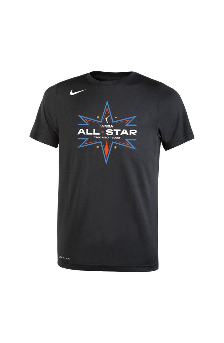 Nike Youth Nike Black 2022 WNBA All-Star Game Logo Legend Performance T-Shirt, Alternate, color, Black